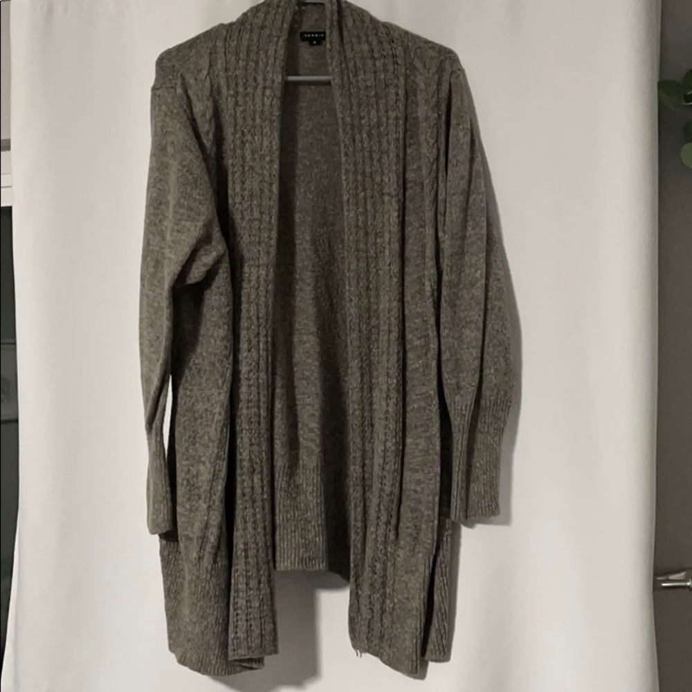 Gray cardigan